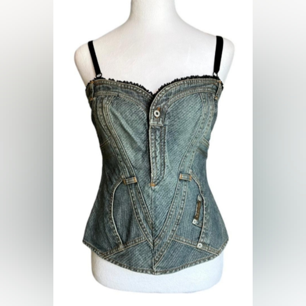 D&G Denim Corset Top